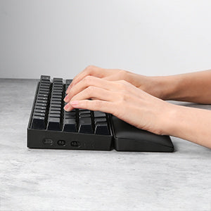 Redragon Gaming Keyboard Wrist Rest Pad, Ergonometric Soft Memory Foam Hand Support Ergonomic Anti-Slip Rubber Stable Base