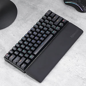 Redragon Gaming Keyboard Wrist Rest Pad, Ergonometric Soft Memory Foam Hand Support Ergonomic Anti-Slip Rubber Stable Base
