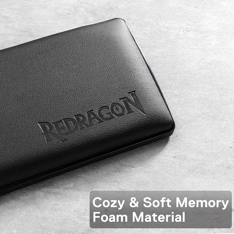 Redragon Gaming Keyboard Wrist Rest Pad, Ergonometric Soft Memory Foam Hand Support Ergonomic Anti-Slip Rubber Stable Base