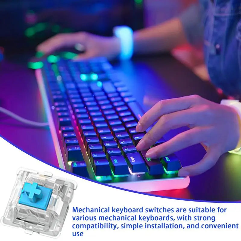 30Pcs Mechanical Switches Axis Mechanical Keyboard Axis Keyboard Axis Shaft Switches Keyboard for Game Typing Mechanical Keyboar