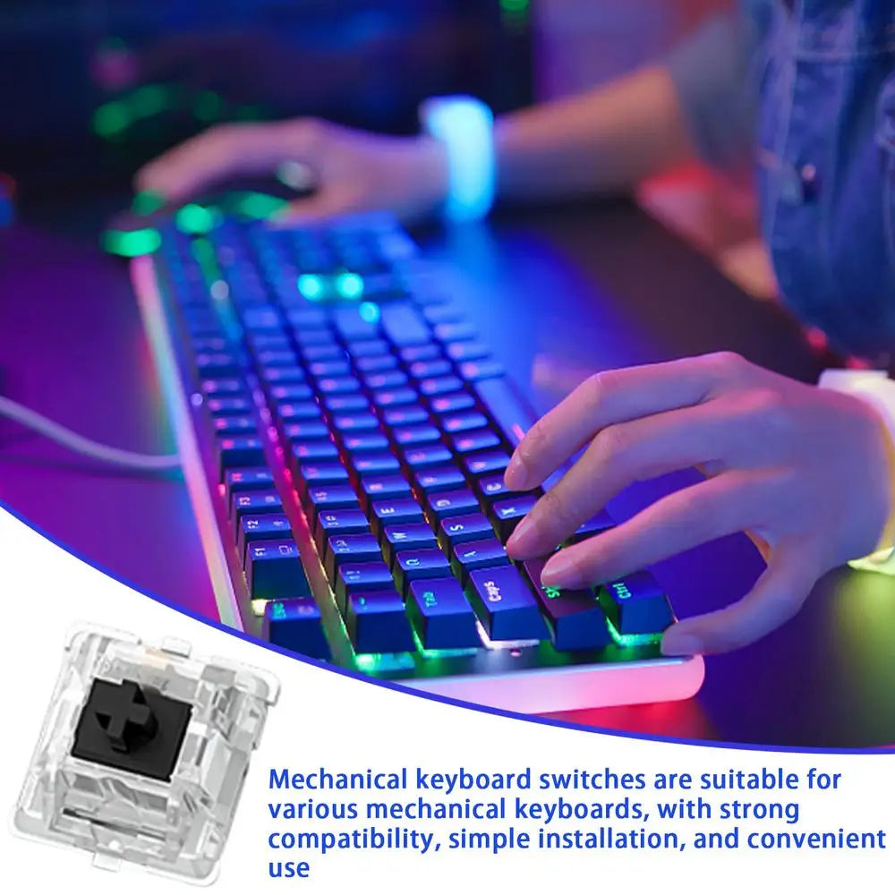 30Pcs Mechanical Switches Axis Mechanical Keyboard Axis Keyboard Axis Shaft Switches Keyboard for Game Typing Mechanical Keyboar