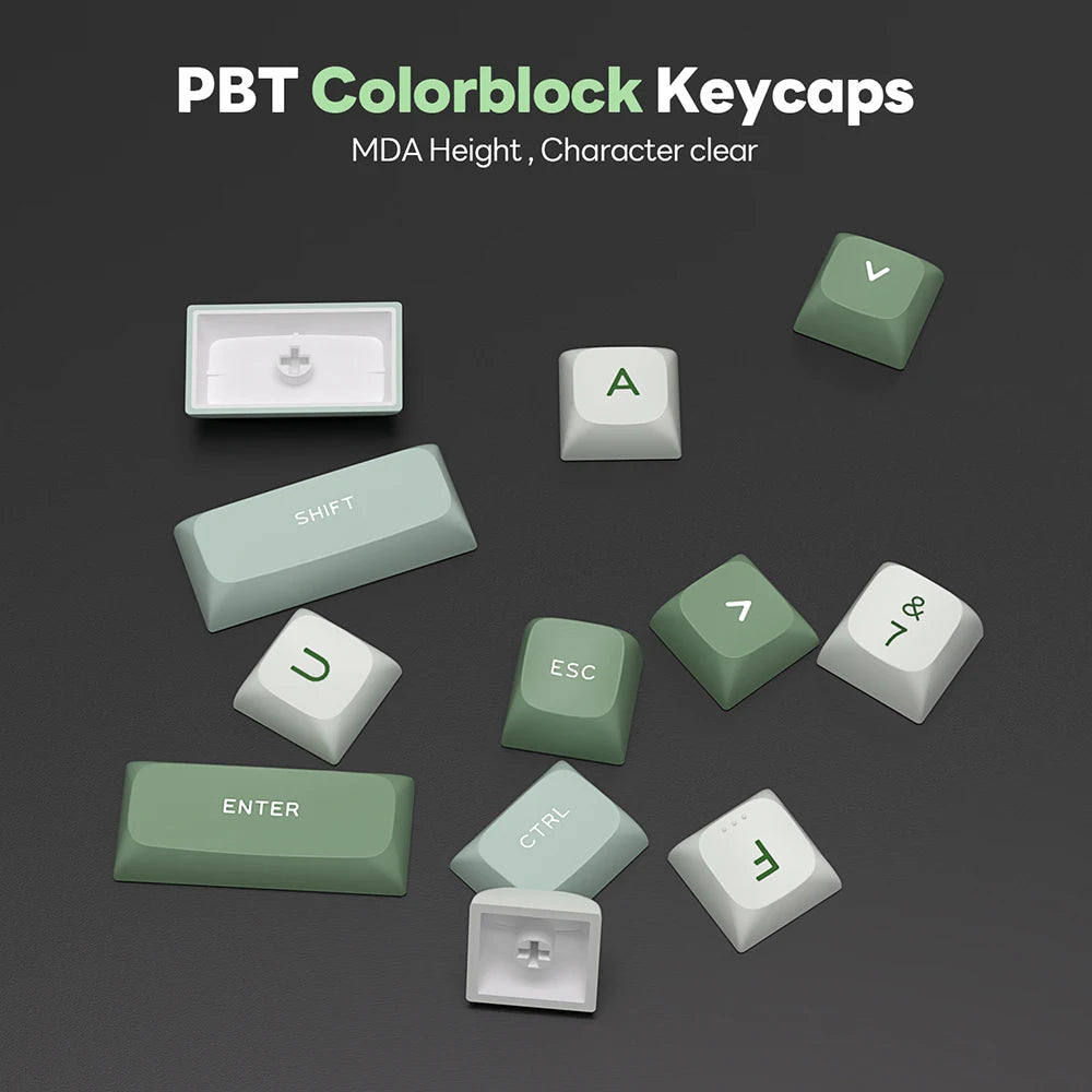 RK R75 Royal Kludge Wired Mechanical Keyboard 80 Keys 80% Gasket RGB Backlit Hot-swappable Gaming Keyboard with MDA PBT Keycaps